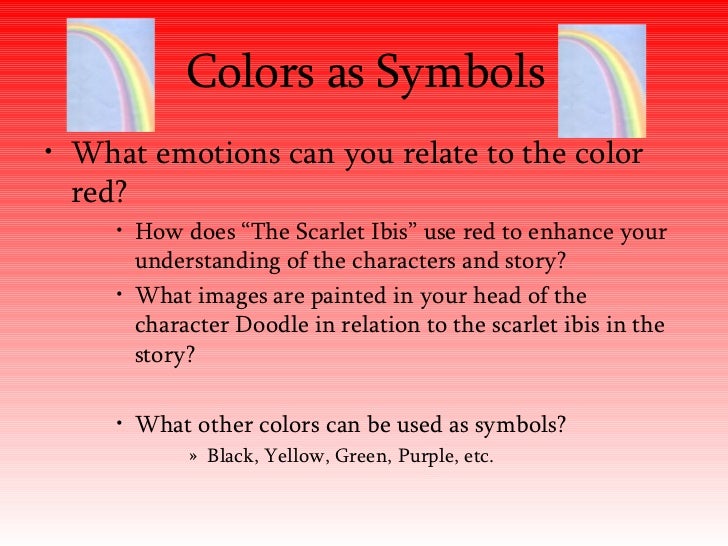 scarlet ibis symbolism essay