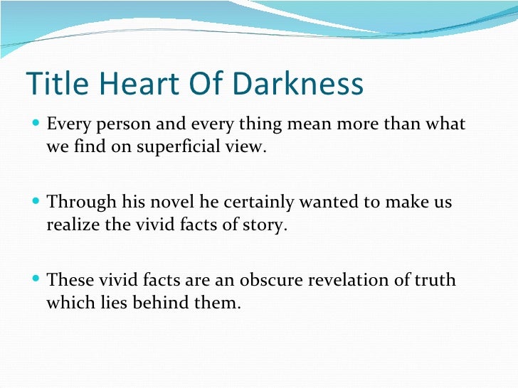 symbolism in heart of darkness essay