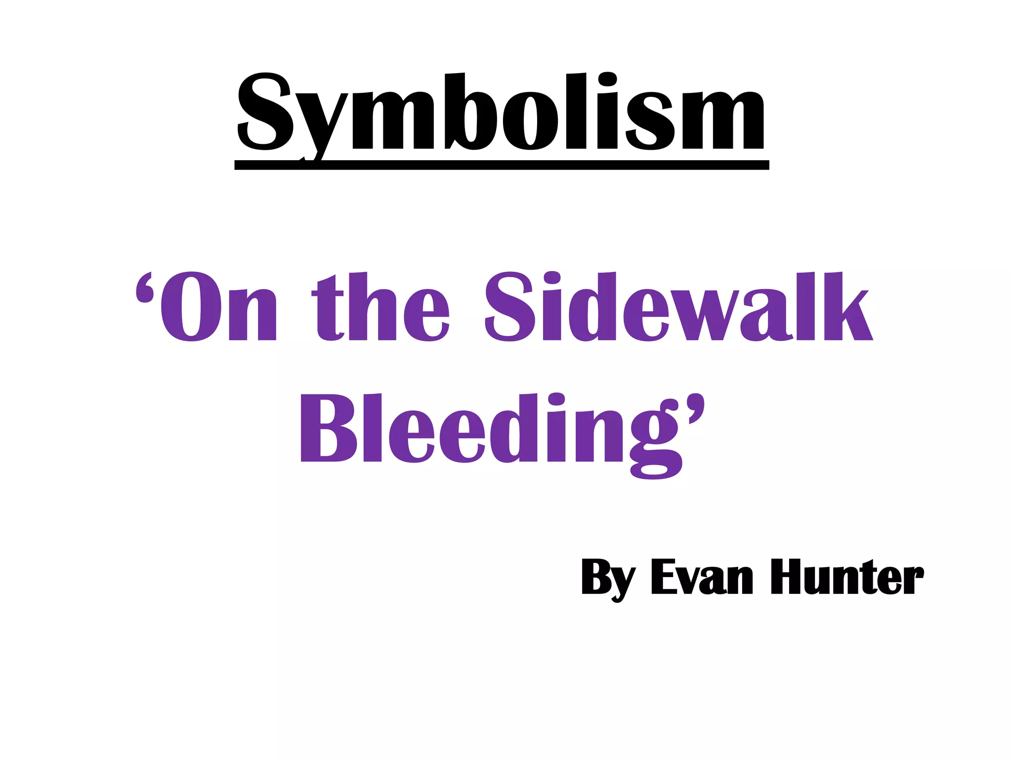 Symbolism in otsb | PPTX