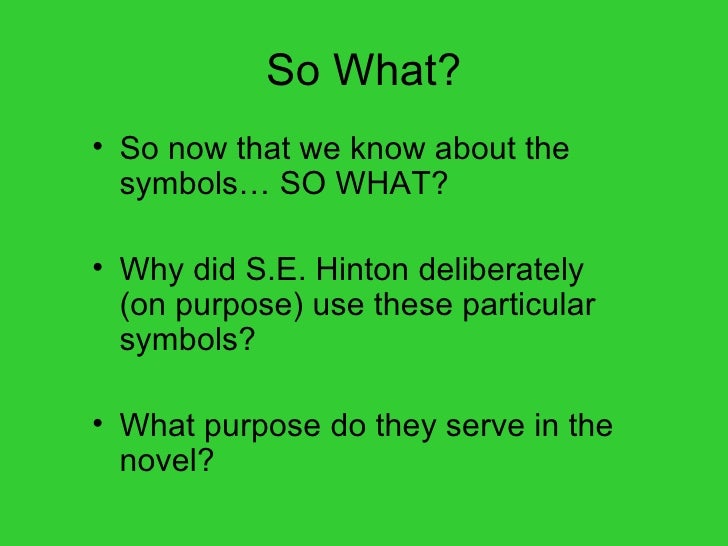 Symbolism in the outsiders for bookmark activity final