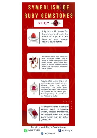 Symbolism Of Ruby Gemstones