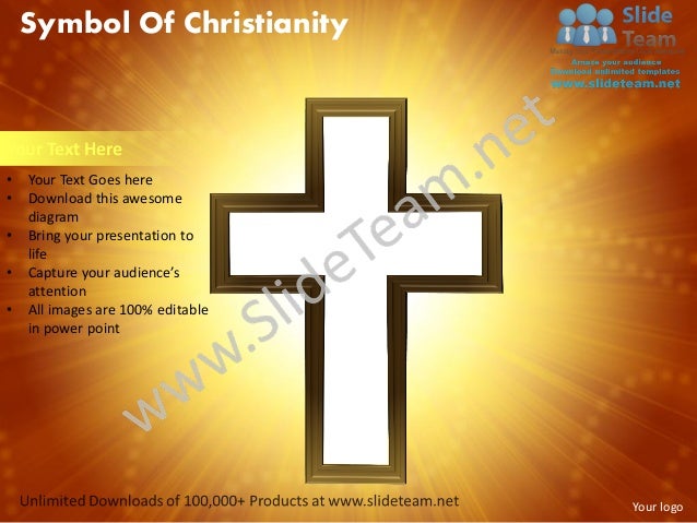 symbol of christianity powerpoint templates 0712 christianity powerpoint templates
