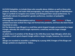 Symbols By Pedophiles To Identify Sexual Prefs | PPT