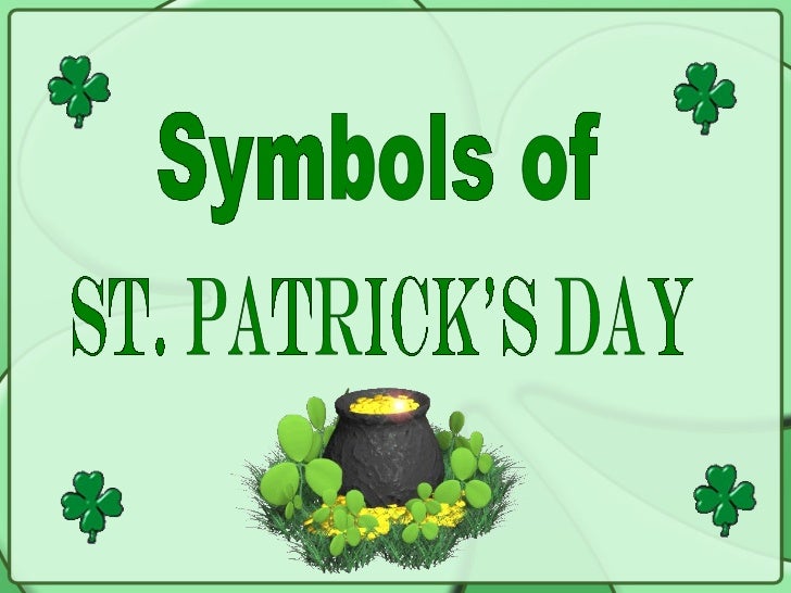 Symbols Of St Patrick S Day