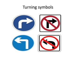 Turning symbols
 