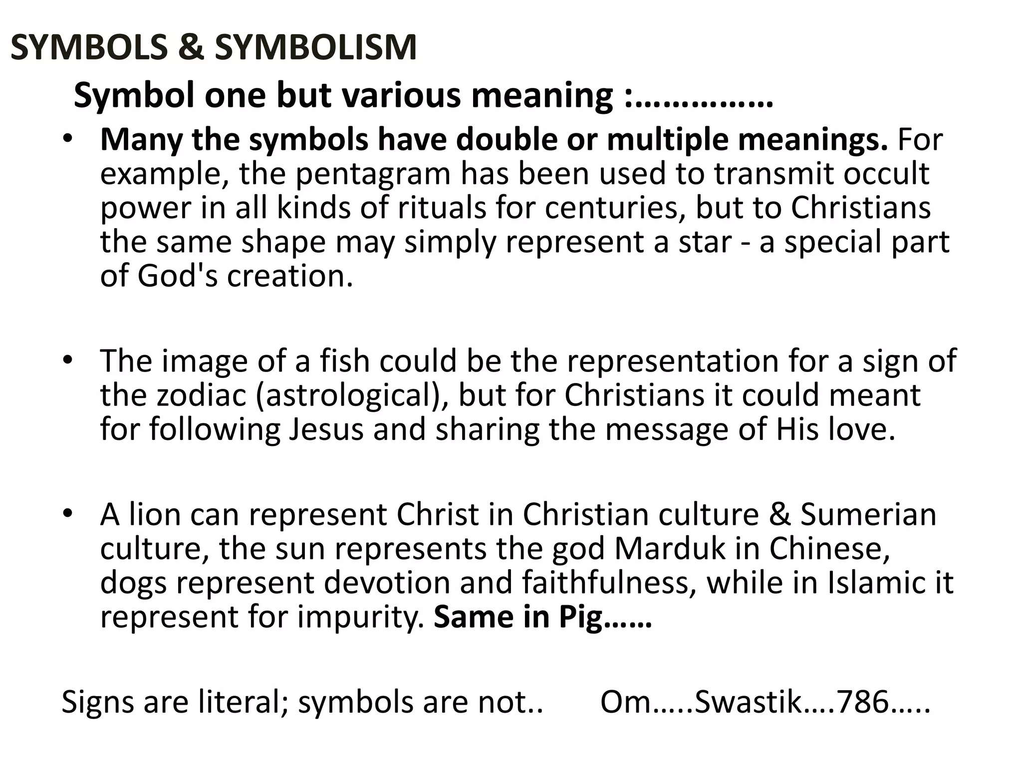 Symbols and Symbolism | PPSX