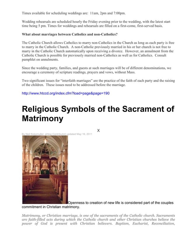 Symbols of matrimony PDF