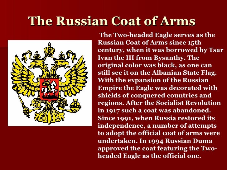 Symbols Of Russian Federation