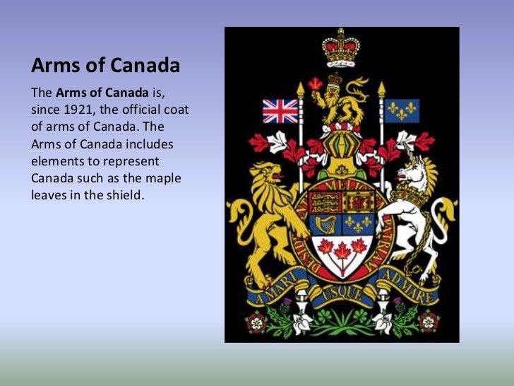 Symbols of the canadian government
