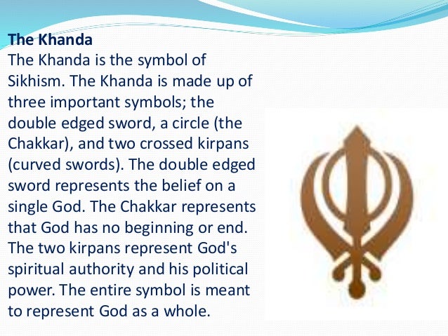 Sikh Symbol Meaning / Buy Khanda Sikhism Symbol Vinyl Decal Sticker