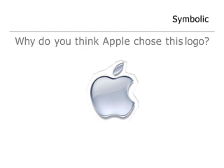Symbolic
Why do you think Apple chose this logo?
 