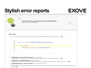 Stylish error reports
 