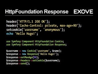 HttpFoundation Response
 