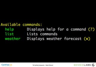 The Symfony Components – Fabien Potencier
 