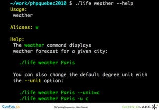 The Symfony Components – Fabien Potencier
 