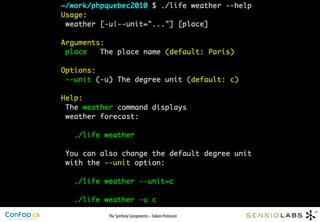 The Symfony Components – Fabien Potencier
 