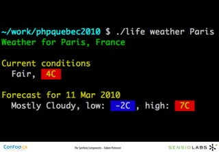The Symfony Components – Fabien Potencier
 