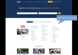 Titulka Jobs.cz od října 2014
 