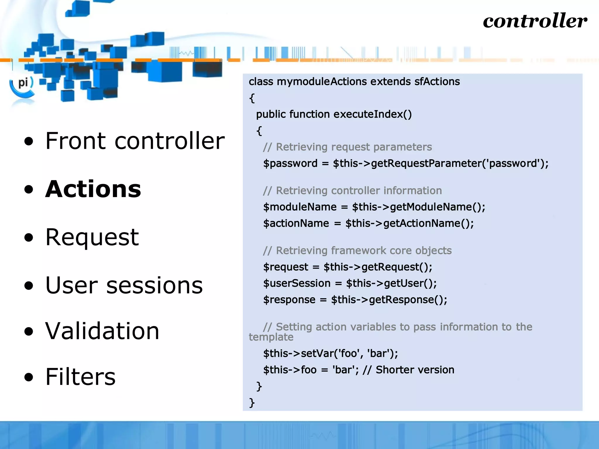symfony on action - WebTech 207