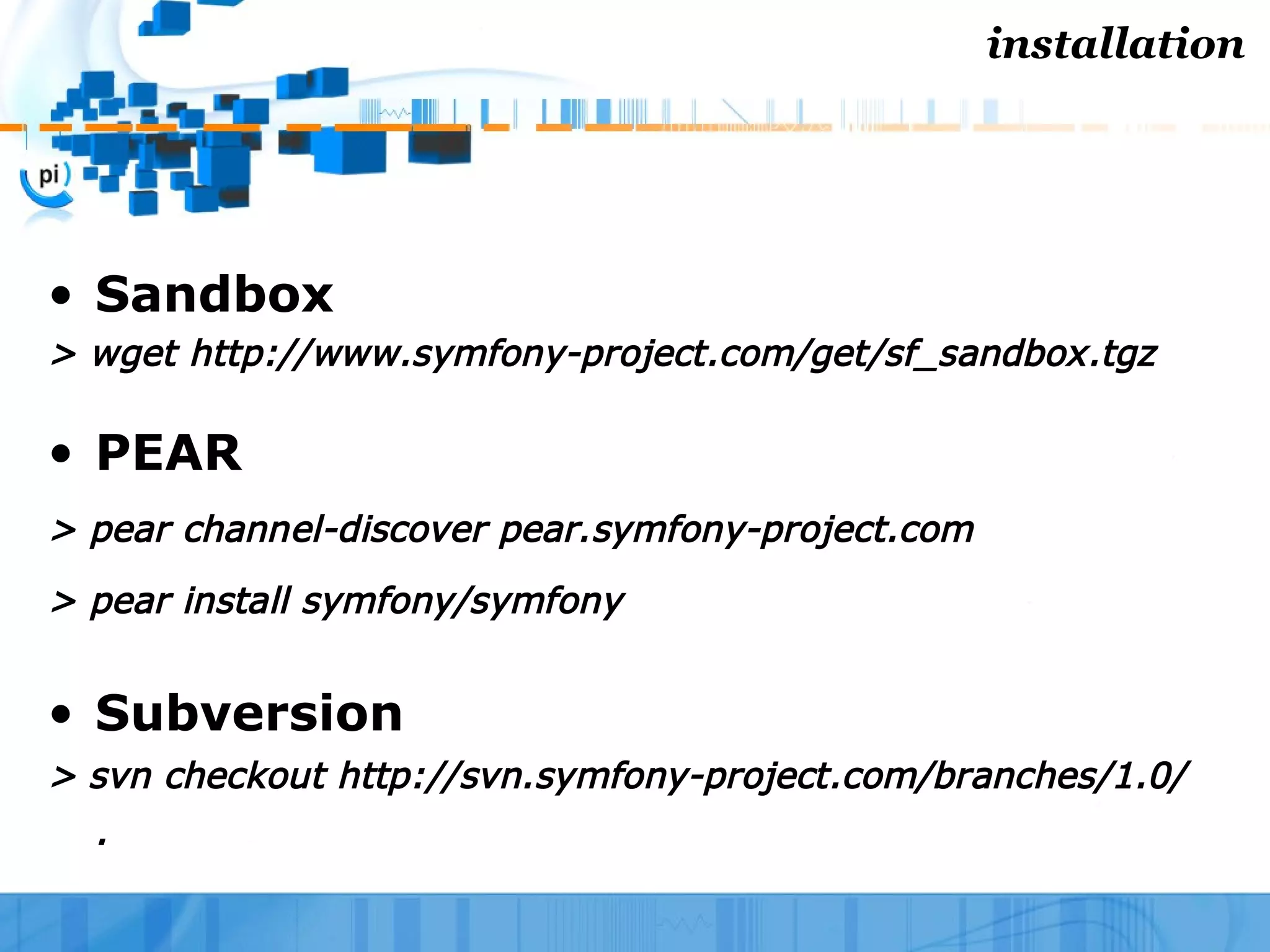 symfony on action - WebTech 207