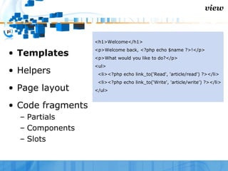 symfony on action - WebTech 207