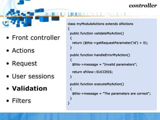 symfony on action - WebTech 207