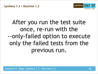 Symfony 1.3 + Doctrine 1.2