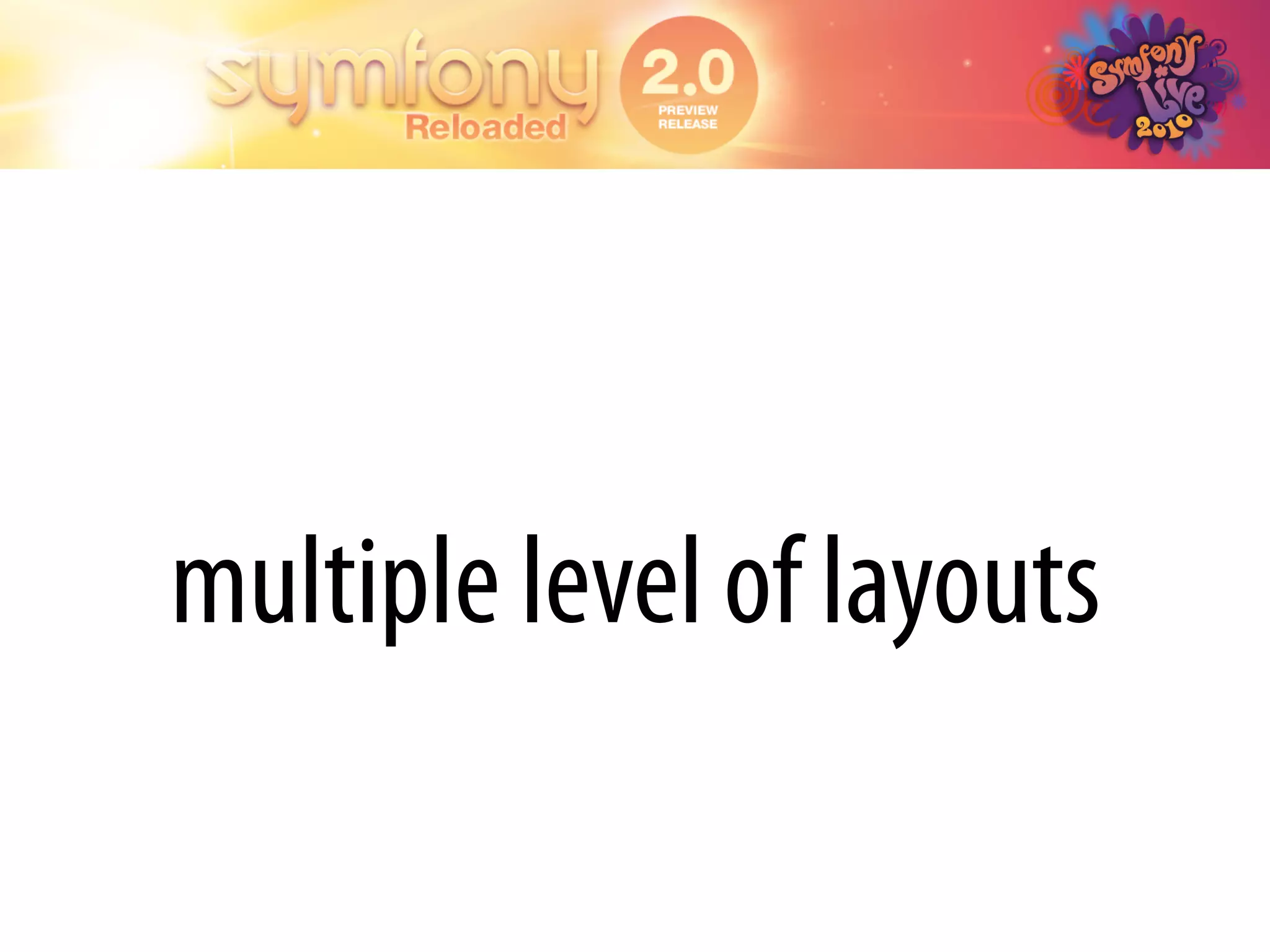 multiple level of layouts
 