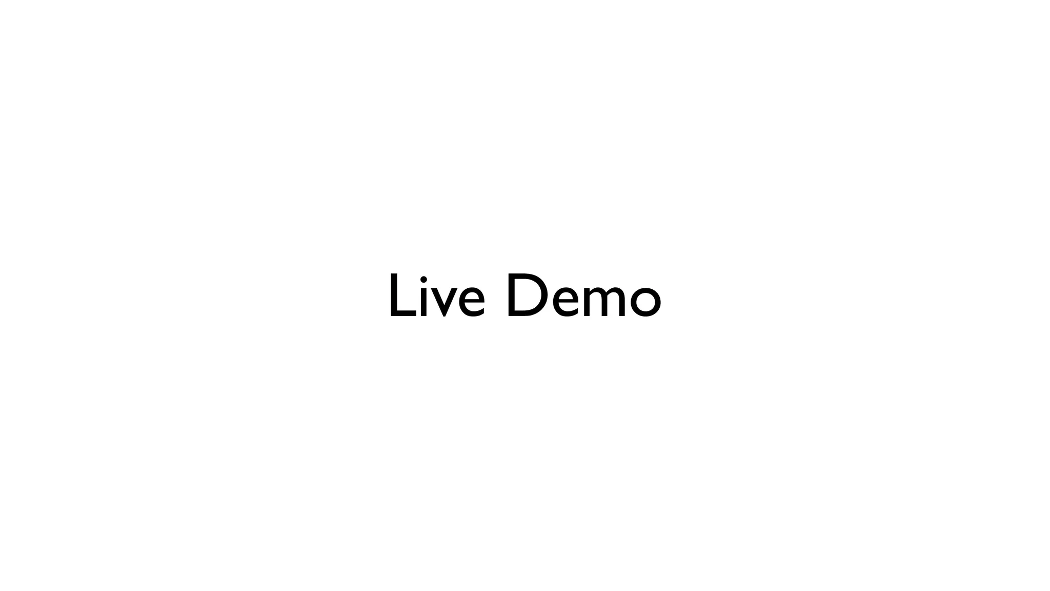 Live Demo
 
