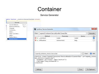 Container
Javascript: Service Id Strategy
 