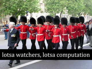 lotsa watchers, lotsa computation 
 