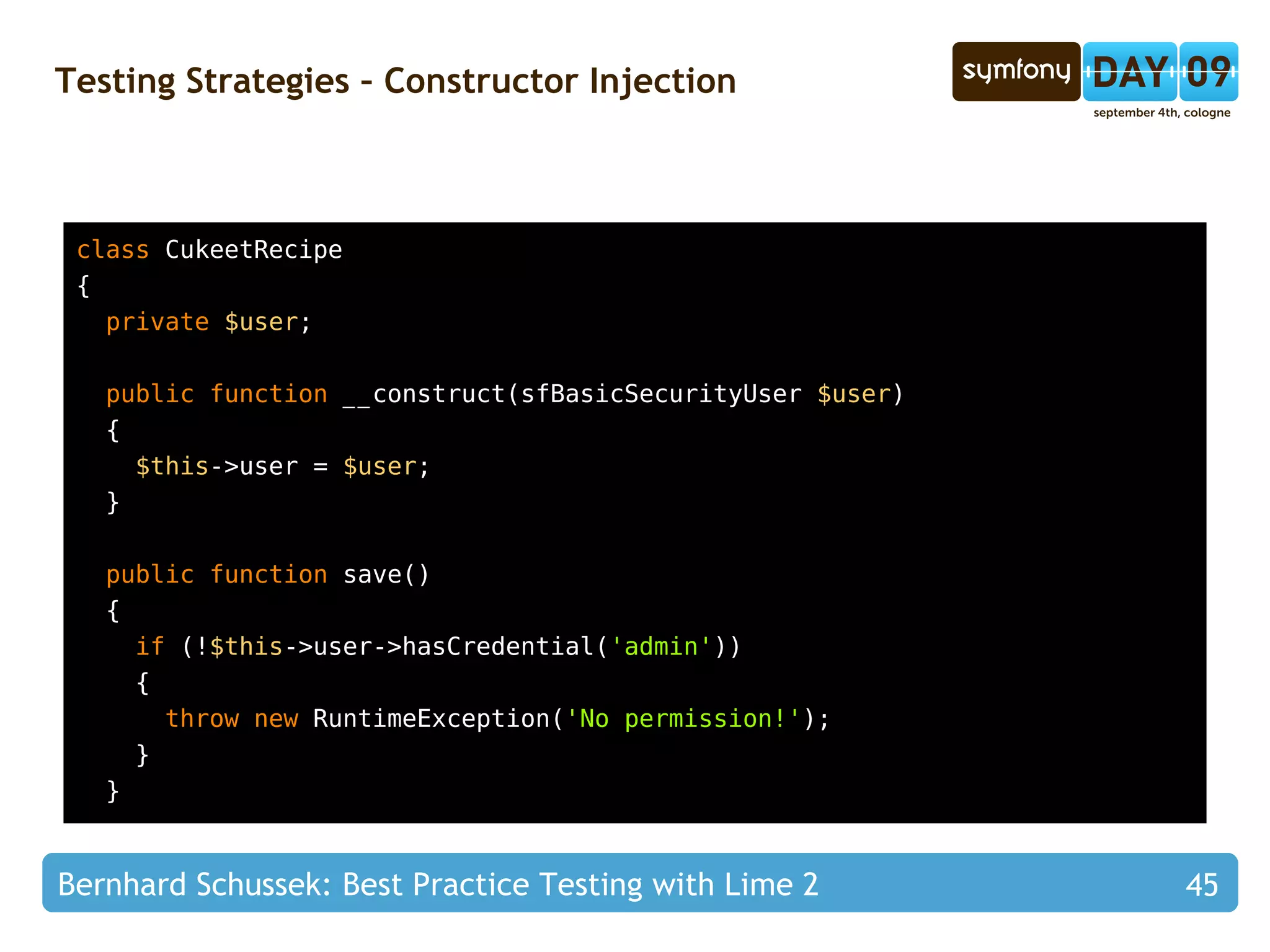Make it obvious  what  you are testing 