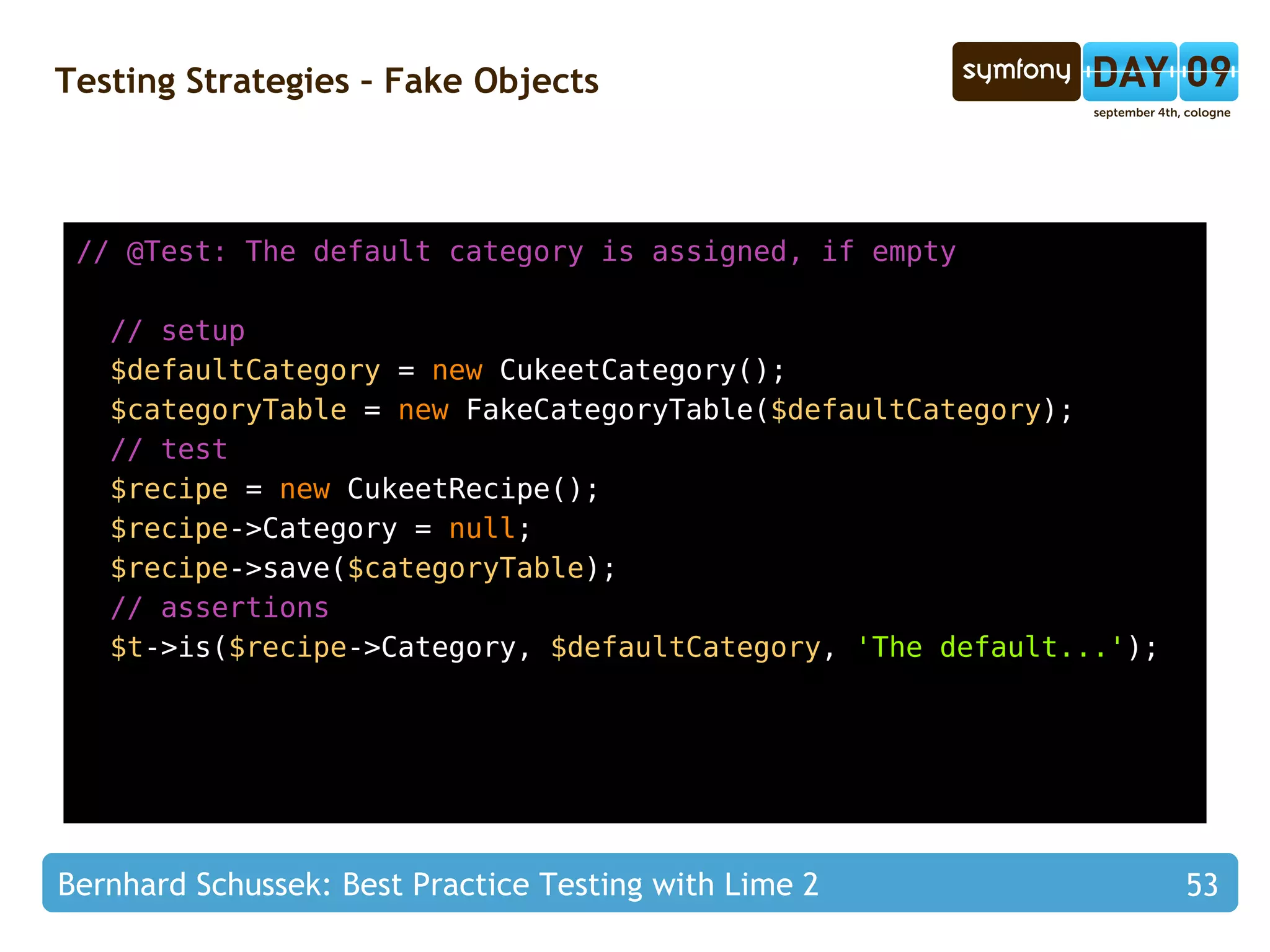 Testing Strategies – Annotations Annotations Control the program flow in the test Supported Annotations: @Test @Before 