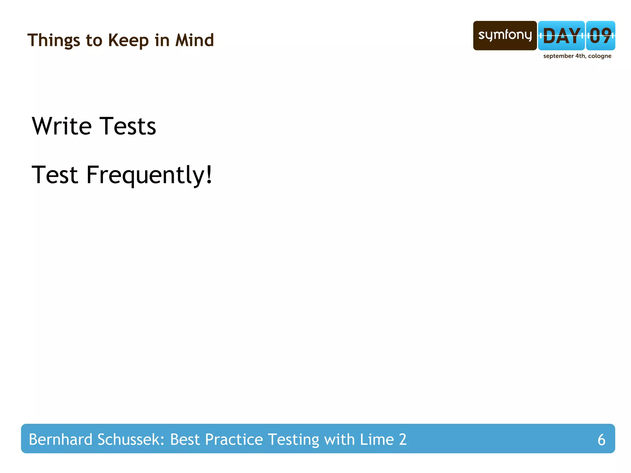 Recently: Symfony Core Contributor 
