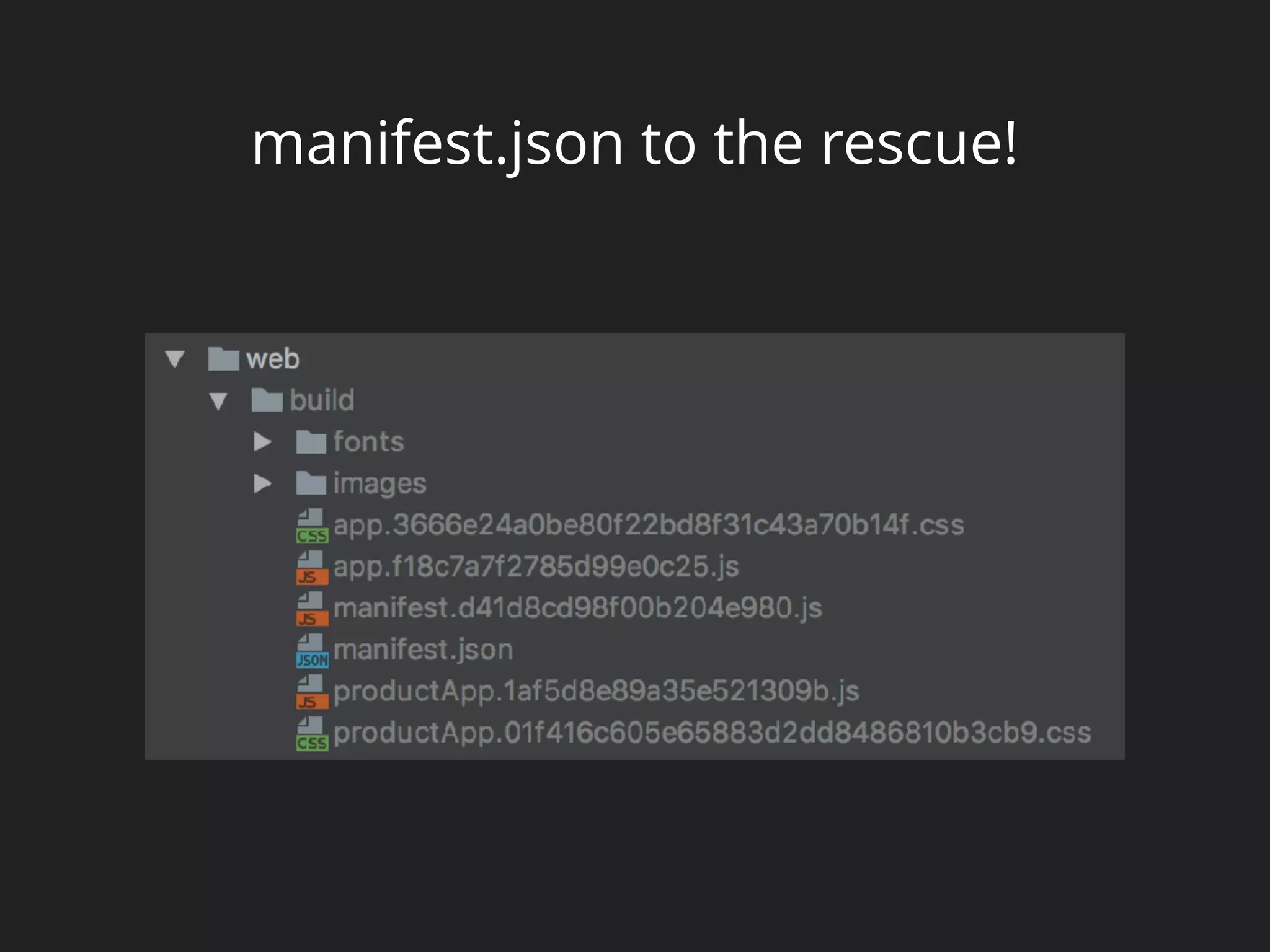 manifest.json to the rescue!
 