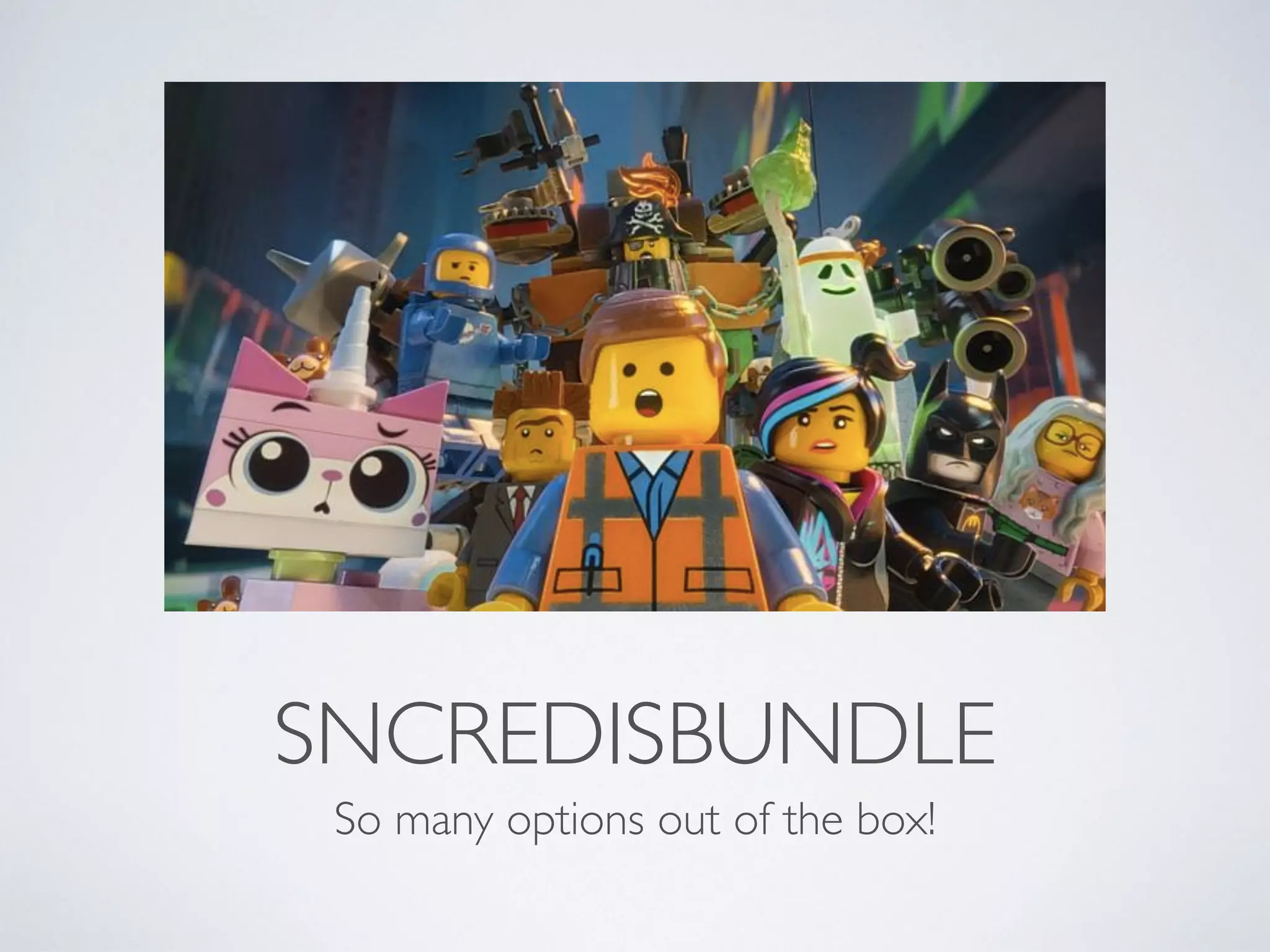 SNCREDISBUNDLE So many options out of the box! 