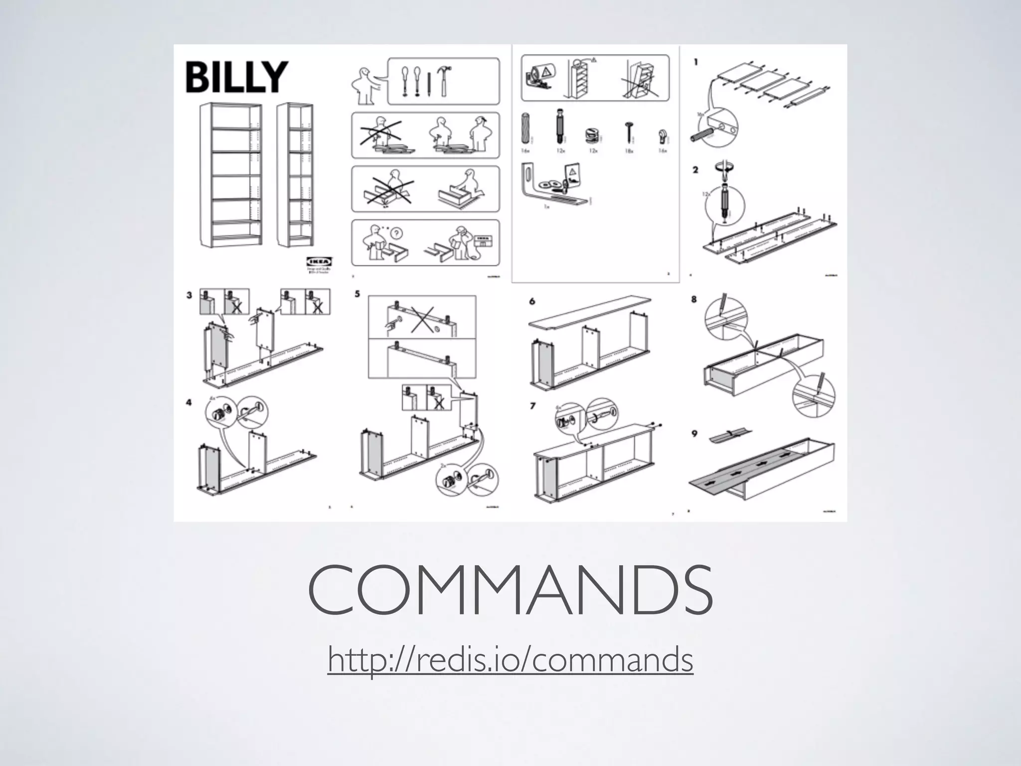 COMMANDS http://redis.io/commands 