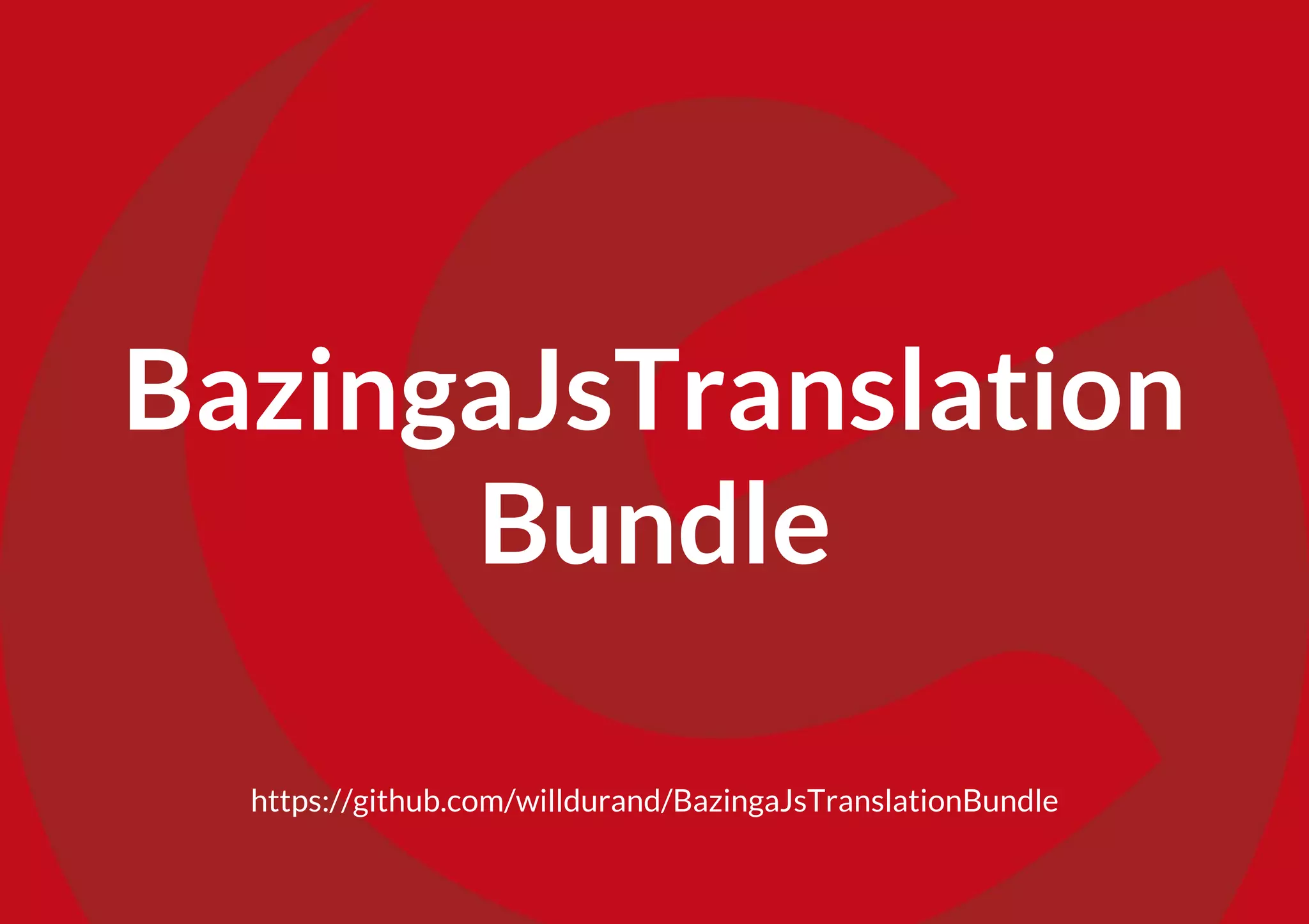 https://github.com/willdurand/BazingaJsTranslationBundle
BazingaJsTranslation
Bundle
 