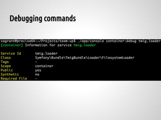 Debugging commands
 