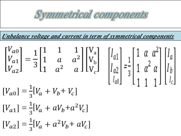 Symmetrical components