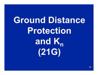55
Ground Distance
Protection
and Kn
(21G)
 
