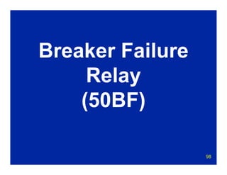 98
Breaker Failure
Relay
(50BF)
 