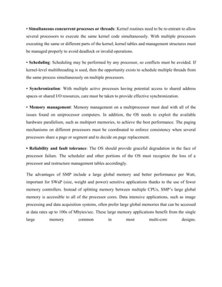 Symmetric multiprocessing and Microkernel | DOC