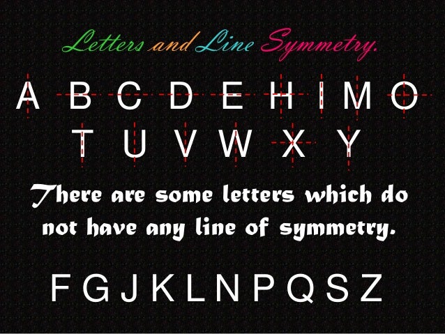 symmetry which letter has rotational symmetry