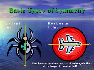Where can we find symmetry? Symmetry can be found in art, nature, sports,  math, and even in the mirror.  How many lines of  symmetry can you find in these pictures? 