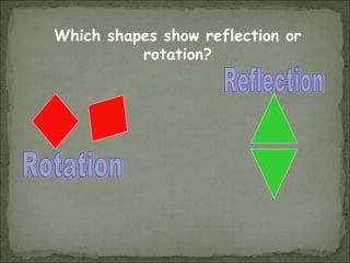 Symmetry, rotation, translation, reflection | PPT