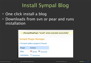 Sympal - Symfony CMS Preview
