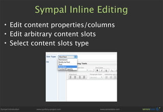 Sympal - Symfony CMS Preview