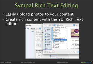 Sympal - Symfony CMS Preview