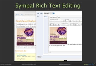 Sympal - Symfony CMS Preview